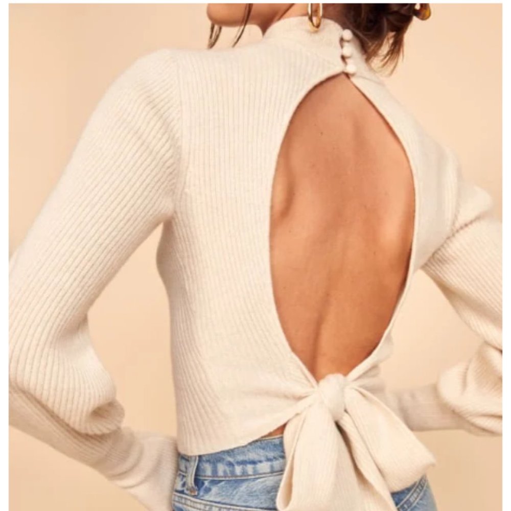 Reformation - Osteria Open Back Sweater